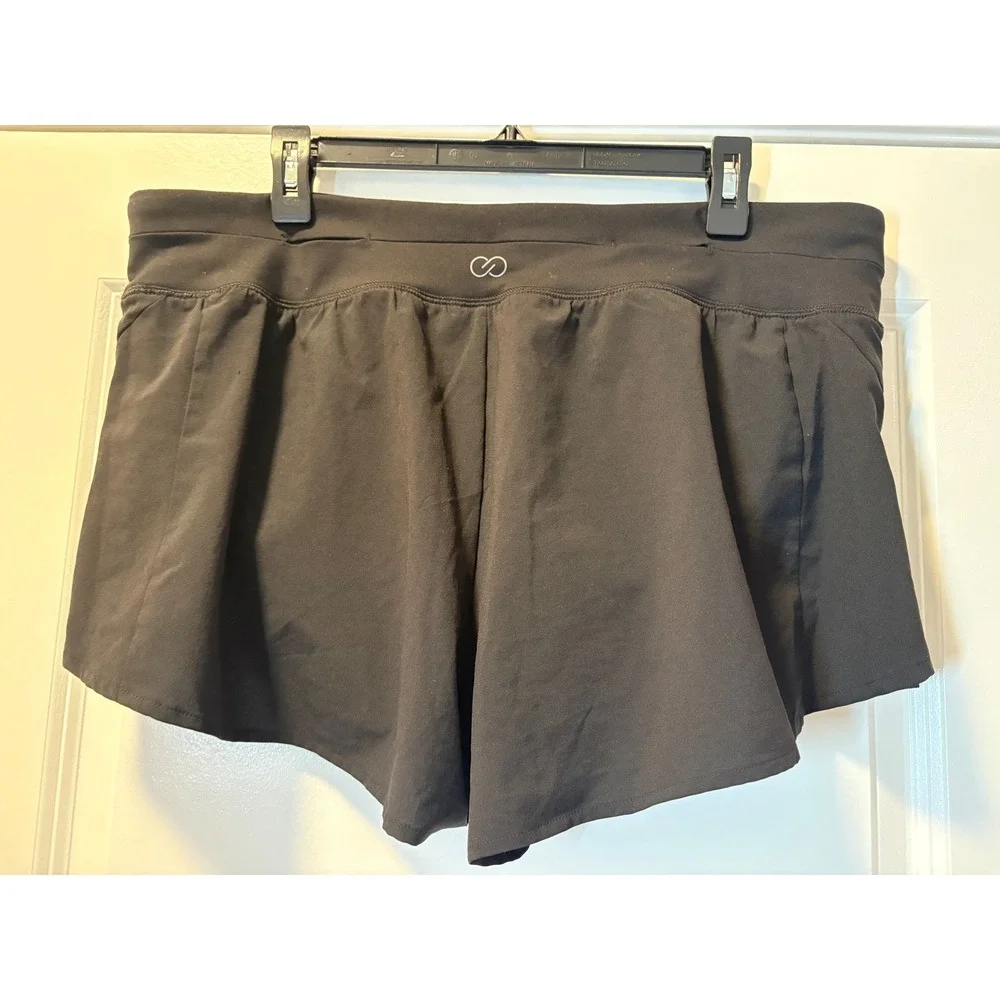 CALIA by Carrie Underwood Womens Black Running Shorts - XL‎
